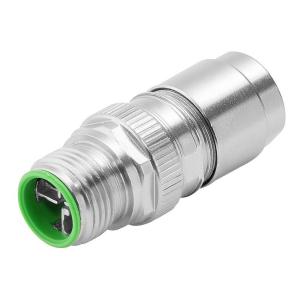 yes connection shield ip67 8 poles of number connection crimp x-coded m12 customisable field plug round