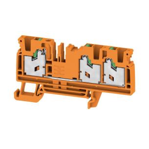 3 connections of number v 1000 a 32 mm2 4 orange in snap block terminal feed-through