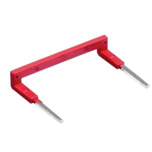 2 poles of number connection in push with sockets cubeseries for red relay cross-connector