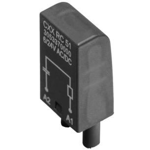 no indicator status element rc uc v 24 6 cubeseries relay circuit suppressor protective