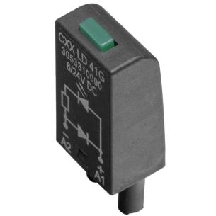 led green indicator status uc v 230 110 cubeseries relay circuit suppressor protective