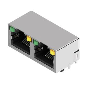 tape nickel over gold yes led yes shielding connection solder thr tht 5 cat jack modular rj45 connector pcb
