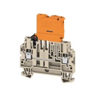 1 levels of number 2 connections of number v 500 a 20 mm2 4 beige dark connection screw terminal test-disconnect