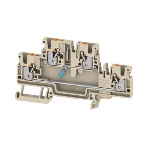 35 ts 2 levels of number 4 connections of number v 30 v 30 mm2 5 2 beige dark in push block terminal component