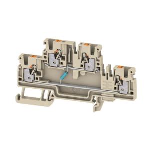 35 ts 2 levels of number 4 connections of number v 100 v 100 mm2 5 2 beige dark in push block terminal component