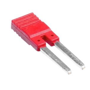 2 poles of number connection in push with sockets cubeseries for red relay cross-connector
