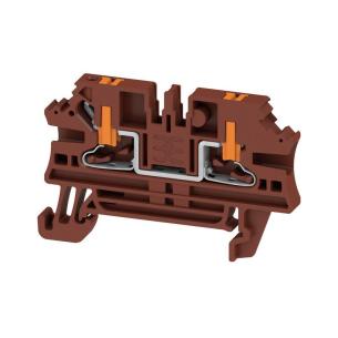2 connections of number v 800 a 24 mm2 5 2 brown in push block terminal feed-through