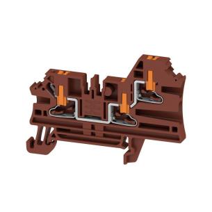 3 connections of number v 800 a 24 mm2 5 2 brown in push block terminal feed-through