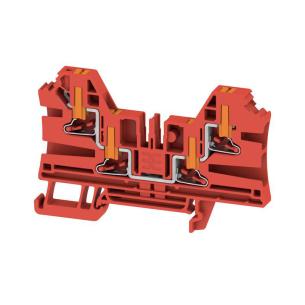 4 connections of number v 1000 a 32 mm2 4 red in push block terminal feed-through