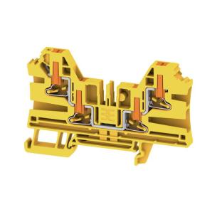 4 connections of number v 1000 a 32 mm2 4 yellow in push block terminal feed-through