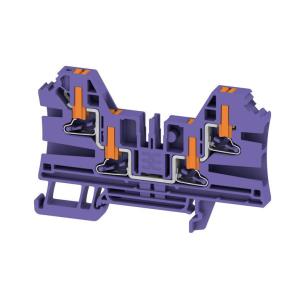4 connections of number v 1000 a 32 mm2 4 violet in push block terminal feed-through