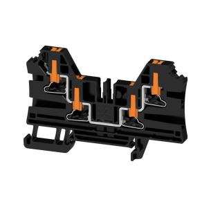 4 connections of number v 1000 a 32 mm2 4 black in push block terminal feed-through
