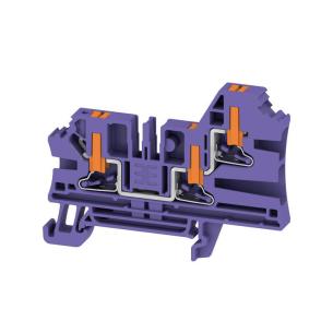 3 connections of number v 1000 a 32 mm2 4 violet in push block terminal feed-through