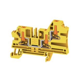 3 connections of number v 1000 a 32 mm2 4 yellow in push block terminal feed-through