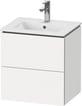 hvid mat 520x421mm vaskeskab gmonteret v l-cube duravit