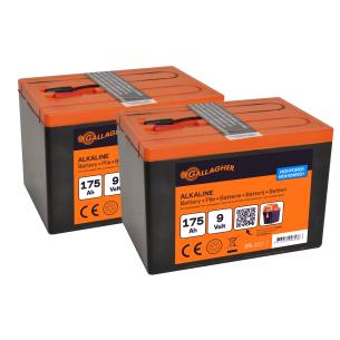 190x125x160mm - 175ah 9v 2x batteri alkaline duopack gallagher