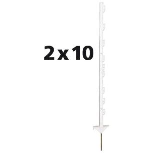stk 10 hvid m 0 1 pack duo post vario gallagher