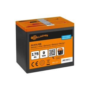 190x125x160mm - 175ah 9v batteri alkaline powerpack gallagher