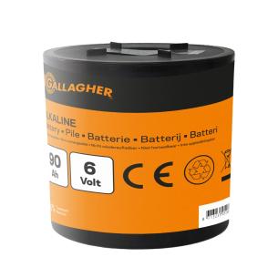 180x180x170mm - 90ah 6v alkaline batteri rundt gallagher