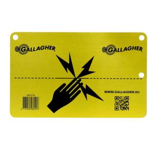 1 eu advarselsskilt aluminium gallagher