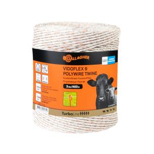 snoet d hegnstr m 400 hvid turboline 9 vidoflex gallagher