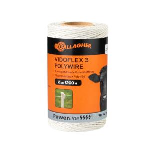 m 200 hvid mm 2 d hegnstr powerline 3 vidoflex gallagher