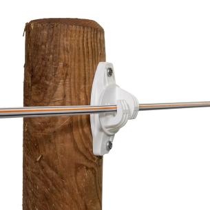 25 hvid super w type isolator gallagher
