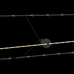25 30cm sort pinlock afstandsholder gallagher