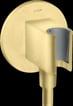 pvd messing rstet b rund slangeudtag med bruserholder porter axor hansgrohe