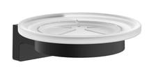 sort mat holder med 110mm glas metal l besk s s addstoris hansgrohe