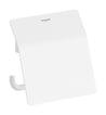 hvid mat g l med metal toiletpapirholder s addstoris hansgrohe