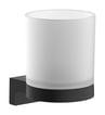 sort mat glas med 68mm glas metal gerholder b s addstoris hansgrohe