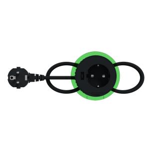 anthracite delivery power c type usb schuko outlet socket xs system unica unit desk