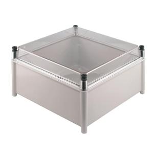 transparent grey light untreated polyester fibre-reinforced glass mm 175 x 302 x 302 enclosure empty polyester tbf housing plastic