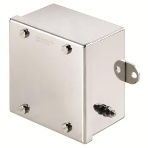 flats across distance 10mm and slot with screw hexagonal m5 no plate flange polished mirror mm 90 x 150 x 150 housing metal ex