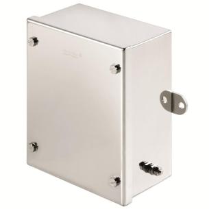 flats across distance 10mm and slot with screw hexagonal m5 no plate flange polished mirror mm 80 x 150 x 120 housing metal ex