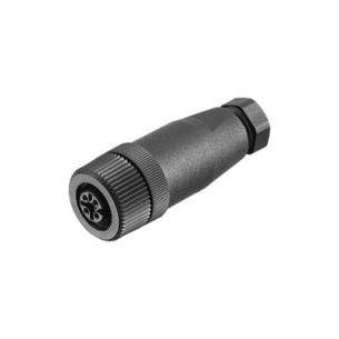 no connection shield ip67 5 poles of number connection screw a-coded m12 customisable field plug round