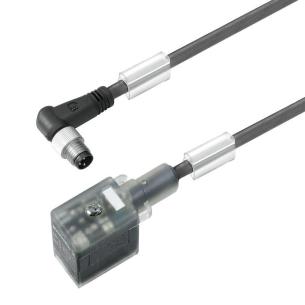 black pur m 5 1 length cable none m8 mm 11 b design industrial plug valve - plug 90 assembled cable valve