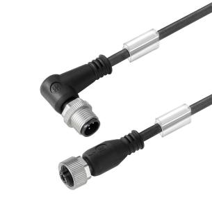 no shielded no led straight bush - angled pin m 5 1 5 poles of number m12 m12 cable sensor-actuator