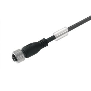 no shielded no led straight socket female m 5 1 5 poles of number m12 cable sensor-actuator