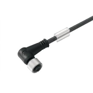 no shielded no led angled socket m 5 1 4 poles of number m12 cable sensor-actuator