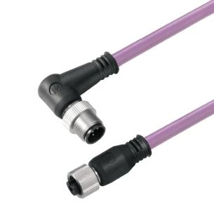 straight bush - angled pin m 5 1 length cable 2 poles of number line connecting assembled cable data copper