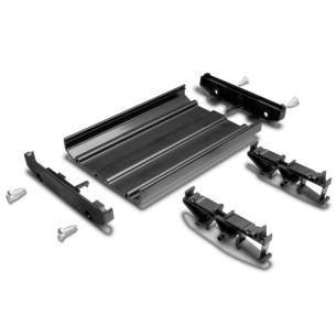 black plastic ip00 5 164 width housing profile set housing rail din