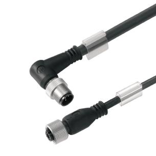 no shielded no led straight bush - angled pin m 5 1 4 poles of number m12 m12 cable sensor-actuator