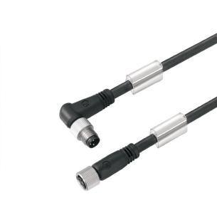 no shielded no led straight bush - angled pin m 5 1 3 poles of number m8 m8 cable sensor-actuator