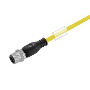 no shielded no led straight pin m 5 1 3 poles of number m12 cable sensor-actuator