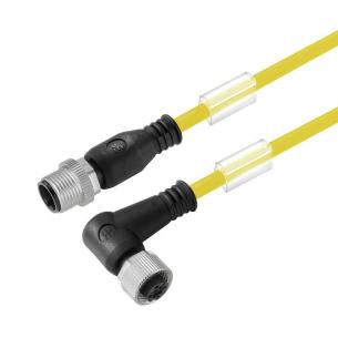no shielded no led 90 socket - straight pin m 3 3 poles of number m12 m12 cable sensor-actuator