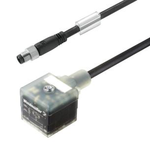 black pur m 10 length cable none m8 mm 18 a design plug valve - plug straight assembled cable valve