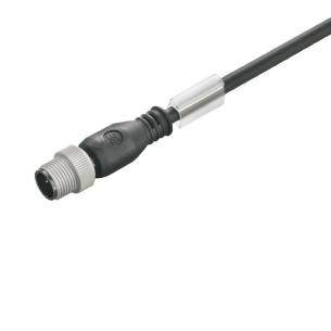 no shielded no led straight pin m 5 1 4 poles of number m12 cable sensor-actuator