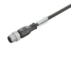 no shielded no led straight pin m 10 4 poles of number m12 cable sensor-actuator